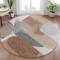 Edge Collections - 8' - Gray - Abstract for Area Rug Washable Indoor and Outdoor Use - 1 Piece